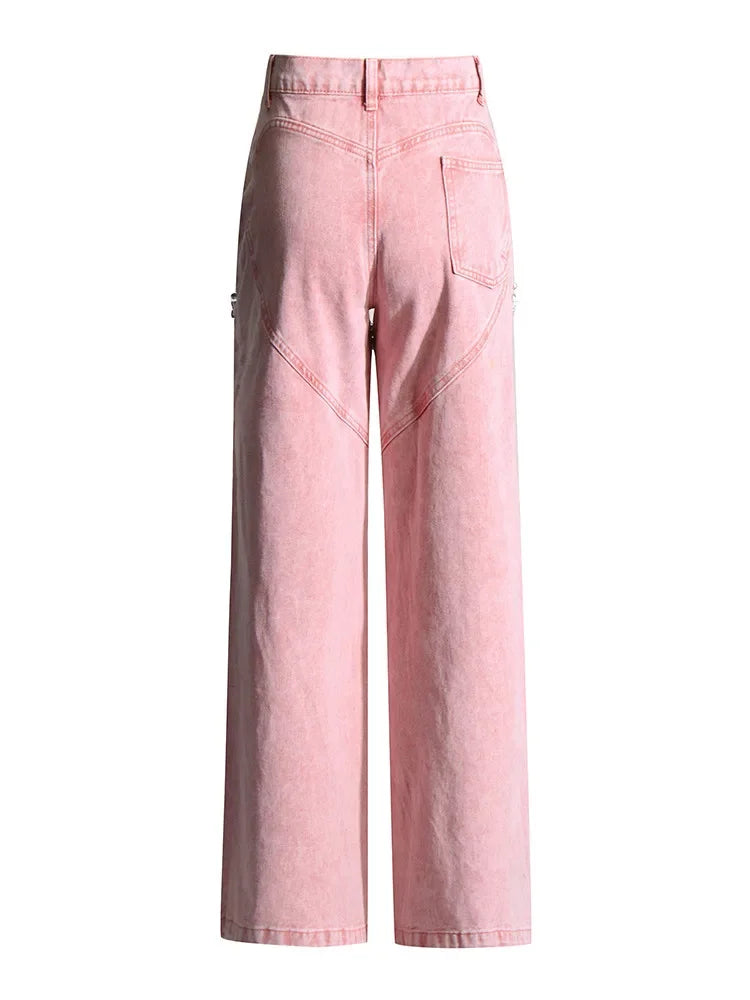 SINDI CUT OUT CRYSTAL JEANS