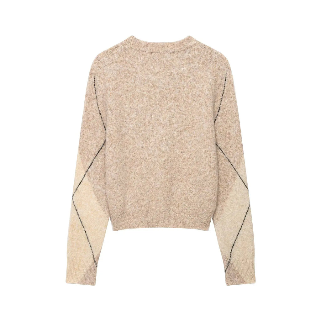 Aspen Argyle Knit Sweater