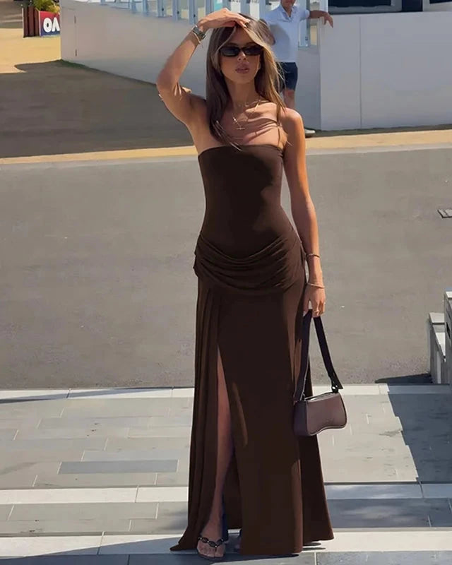 LEMI OFF SHOULDER MAXI DRESS