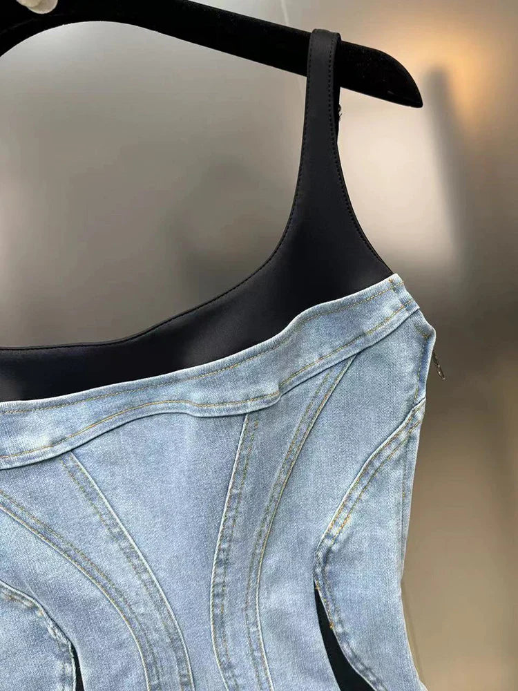 MATILDE DENIM MINI DRESS
