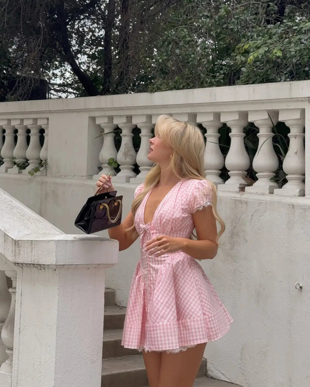 AISHA PLAID MINI DRESS