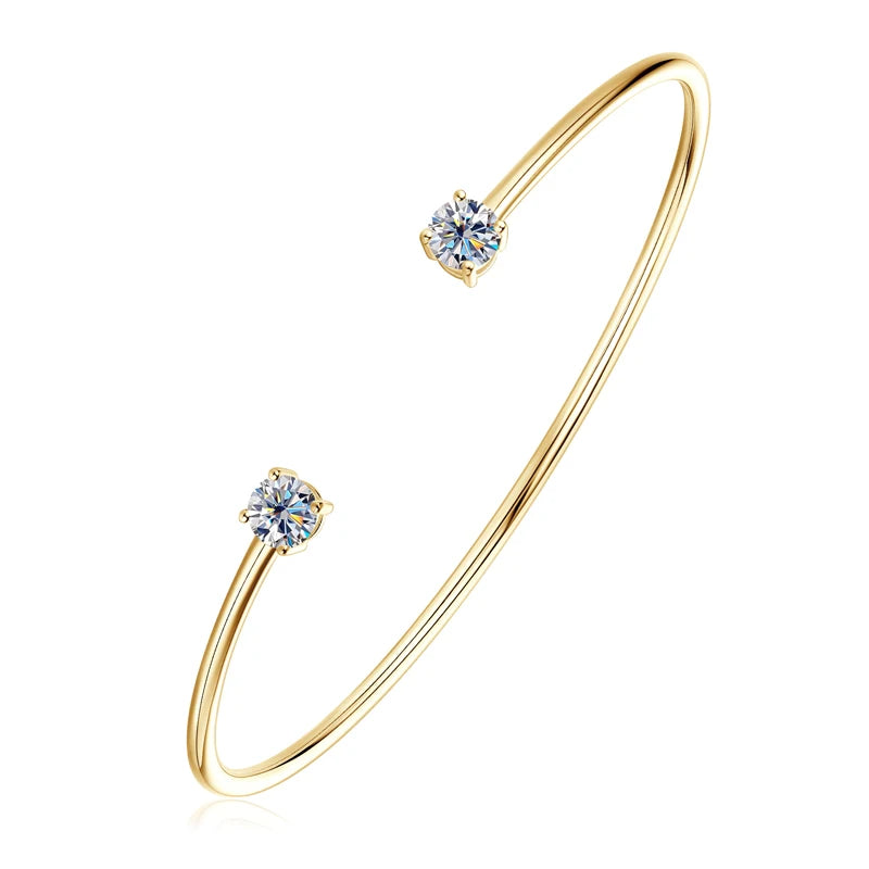 AISHA MOISSANITE BANGLE CUFF