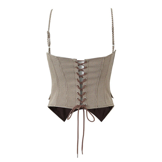 MELANIE PLAID CORSET