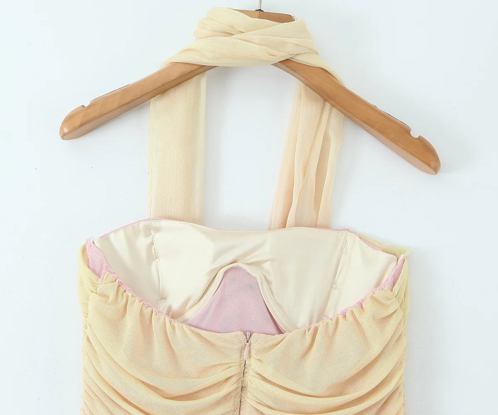 MICA MESH MINI DRESS