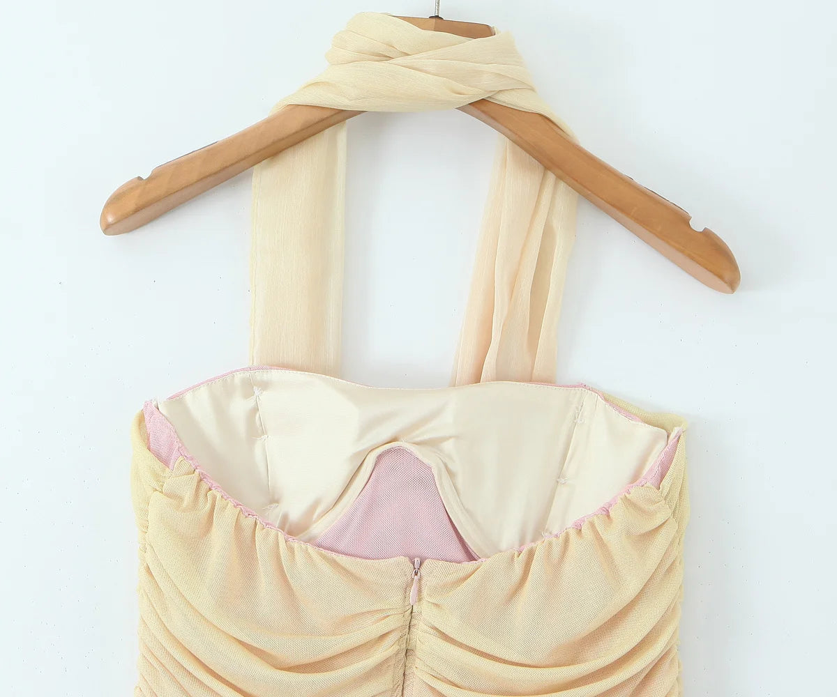 MICA MESH MINI DRESS