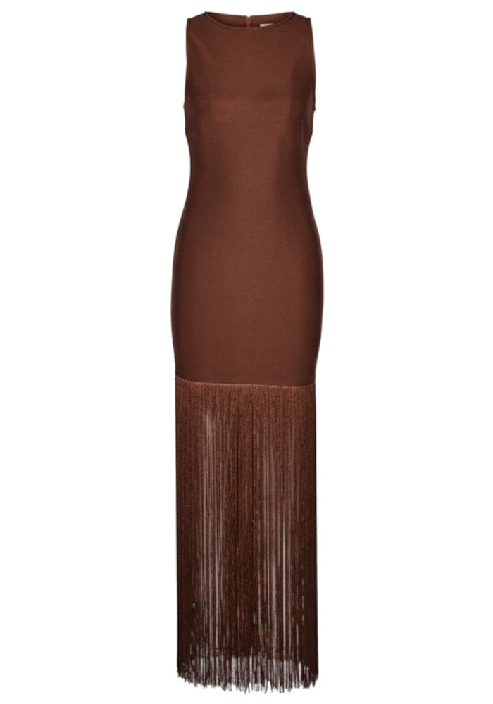 AYRA FRINGE MAXI DRESS
