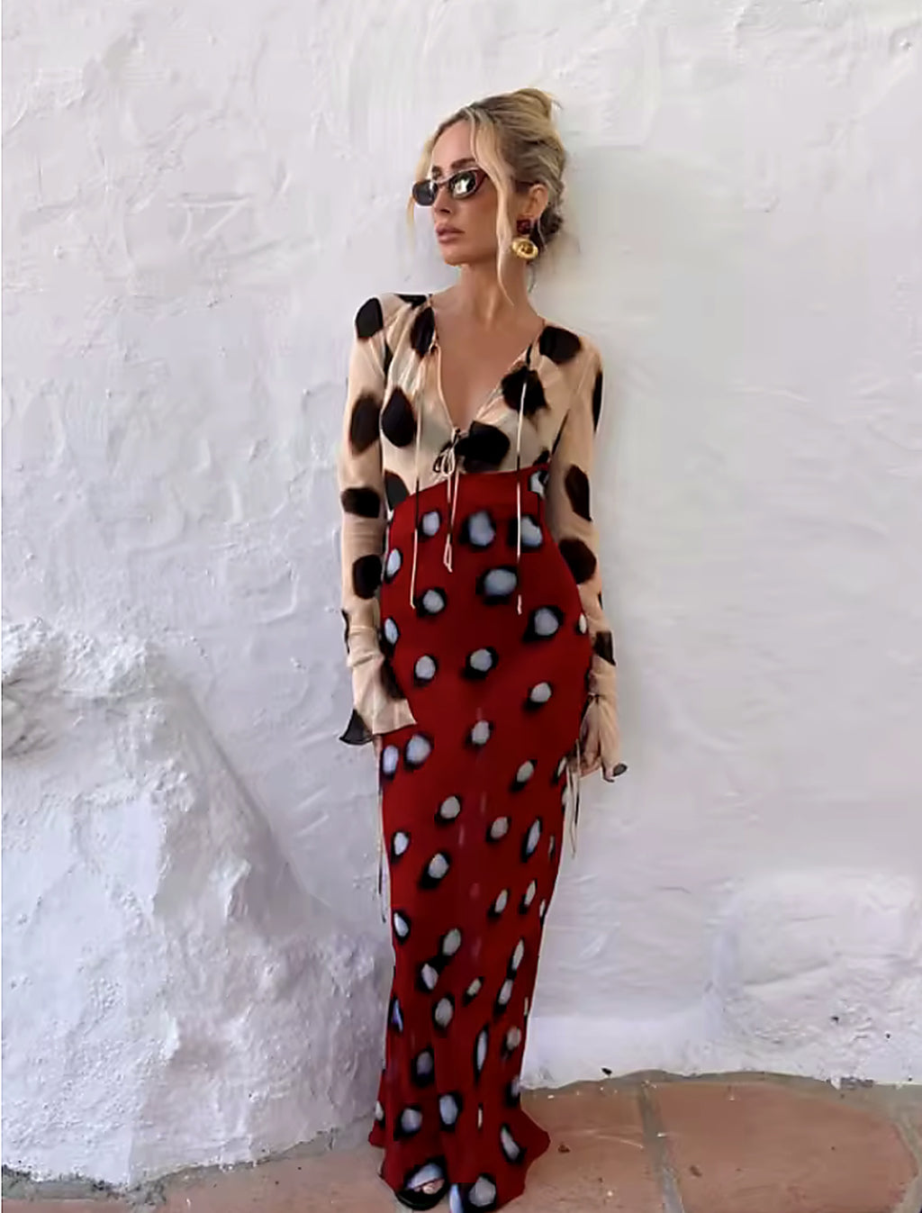 TIFFANY ANIMAL PRINT MAXI DRESS