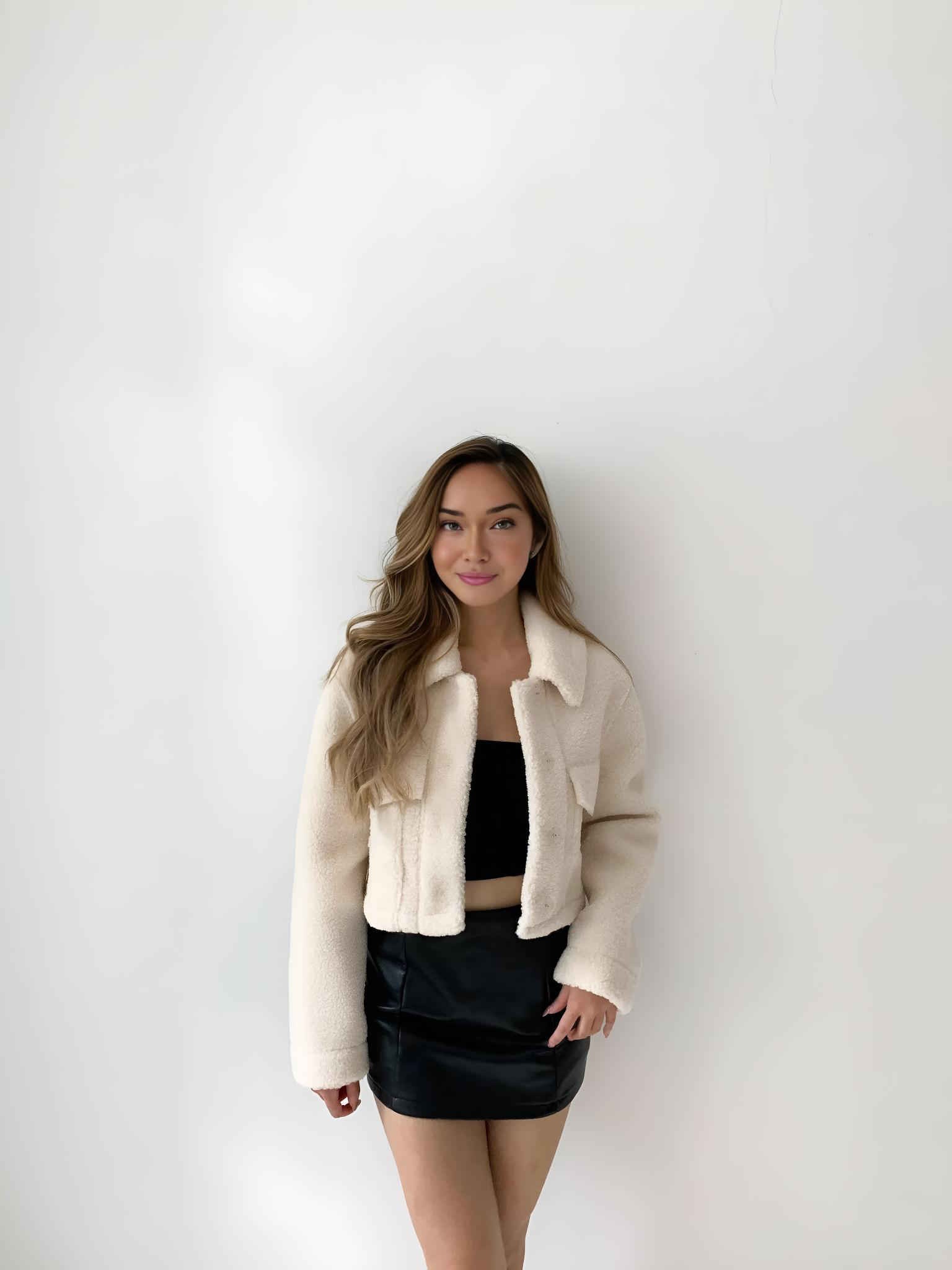 ZIA CROPPED FUR JACKET