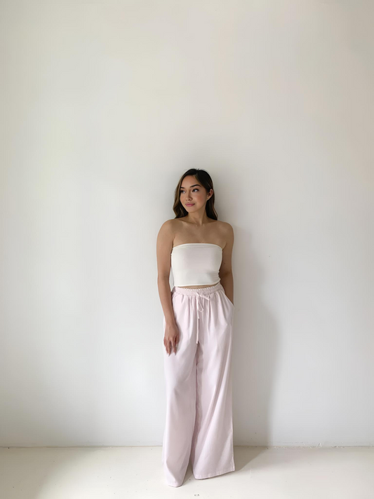 SOLENE STRIPED TWO PIECE SET PINK