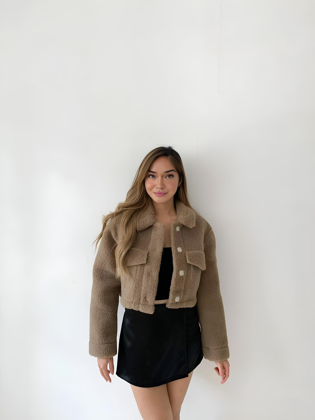 ZIA CROPPED FUR JACKET