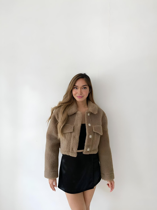 ZIA CROPPED FUR JACKET