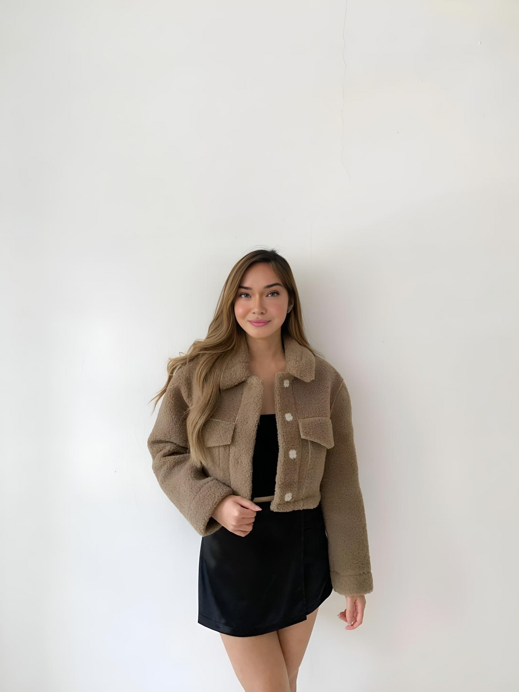 ZIA CROPPED FUR JACKET