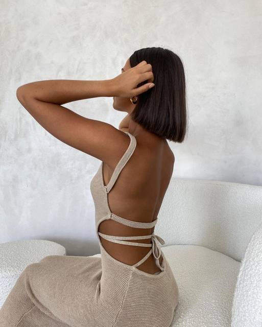 DARIA KNITTED MIDI DRESS