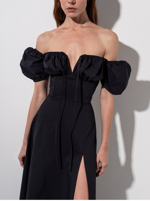 KATIE OFF SHOULDER MIDI DRESS