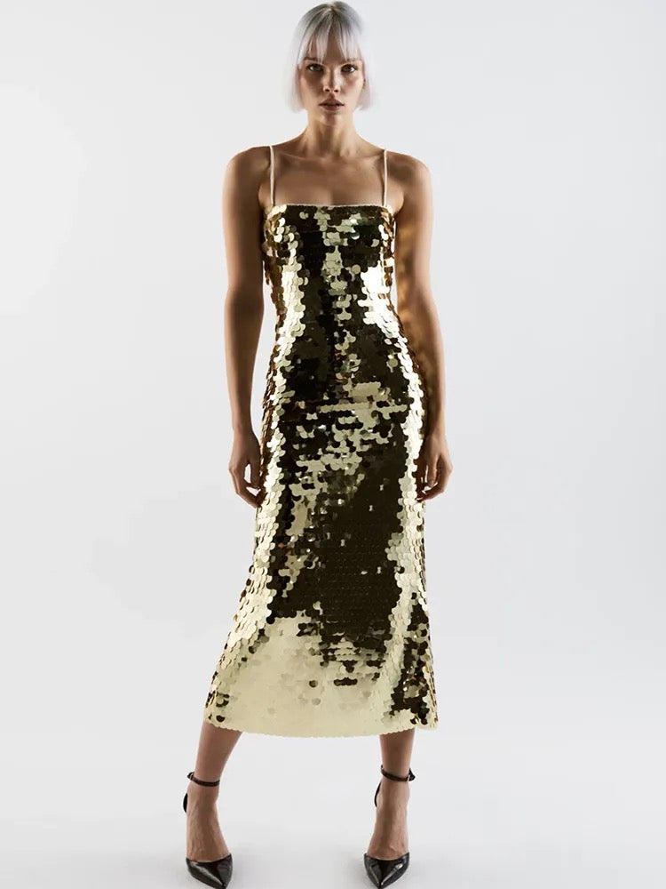 JUNIPER SEQUIN MAXI DRESS