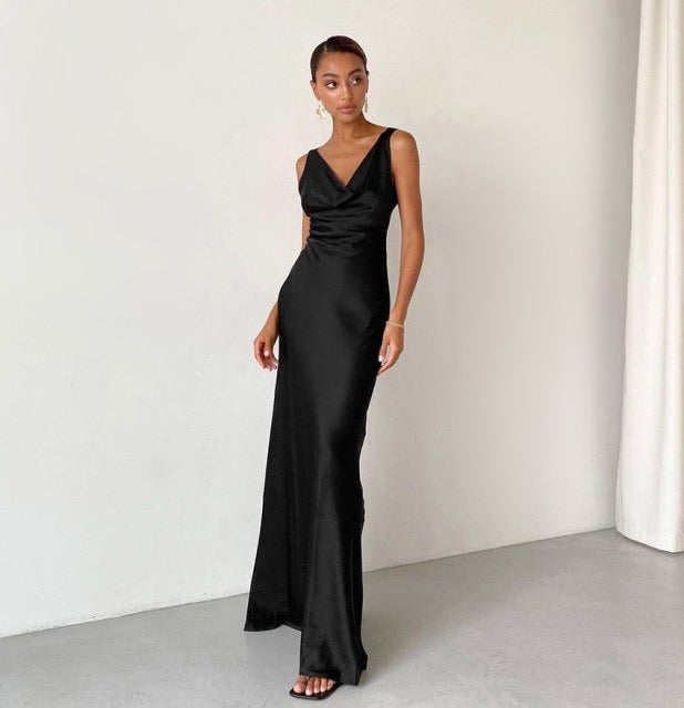 ENELA SATIN MAXI DRESS