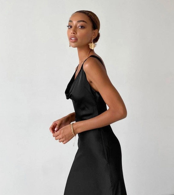 ENELA SATIN MAXI DRESS