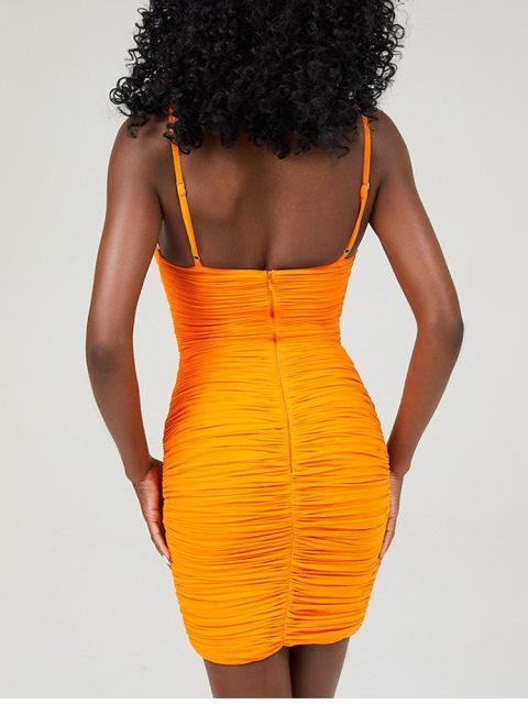 LOGAN MESH BODYCON MINI DRESS