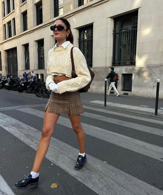 LESLIE CROPPED SWEATER