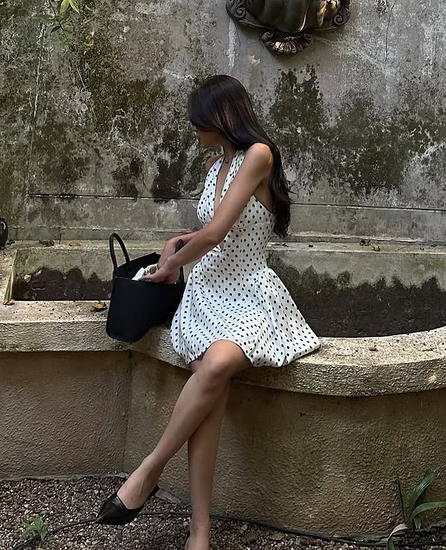 HARRIET POLKA DOT MINI DRESS