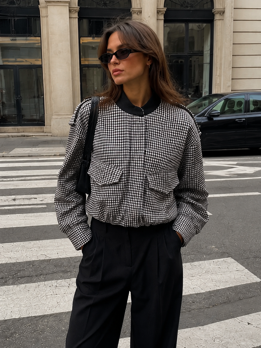 MIKAS PLAID JACKET