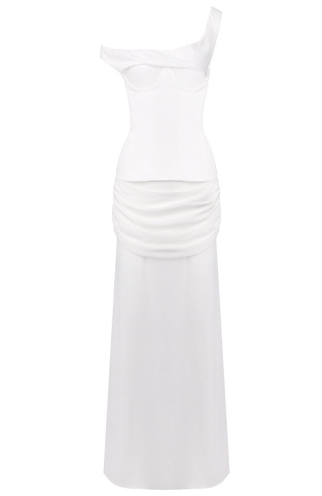 White strapless dress 