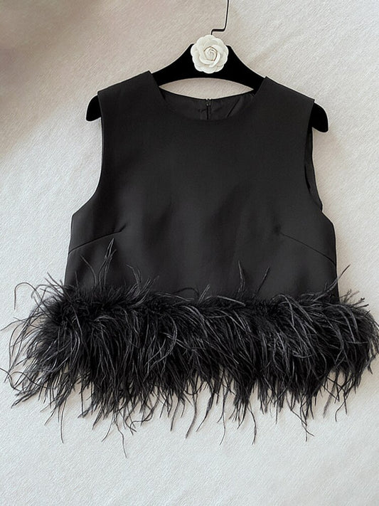 OASIS FEATHER BLOUSE